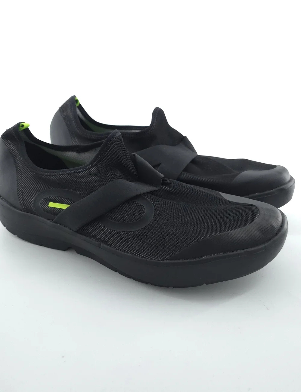 OOFOS Mens Black OOmg Low Mesh Walking Slip-On Shoes Size US 12 EU 45